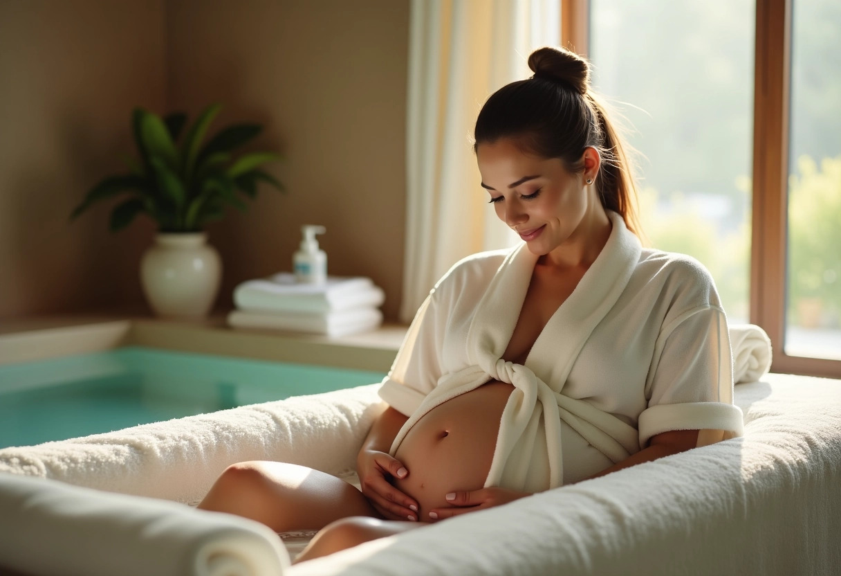 femme enceinte spa